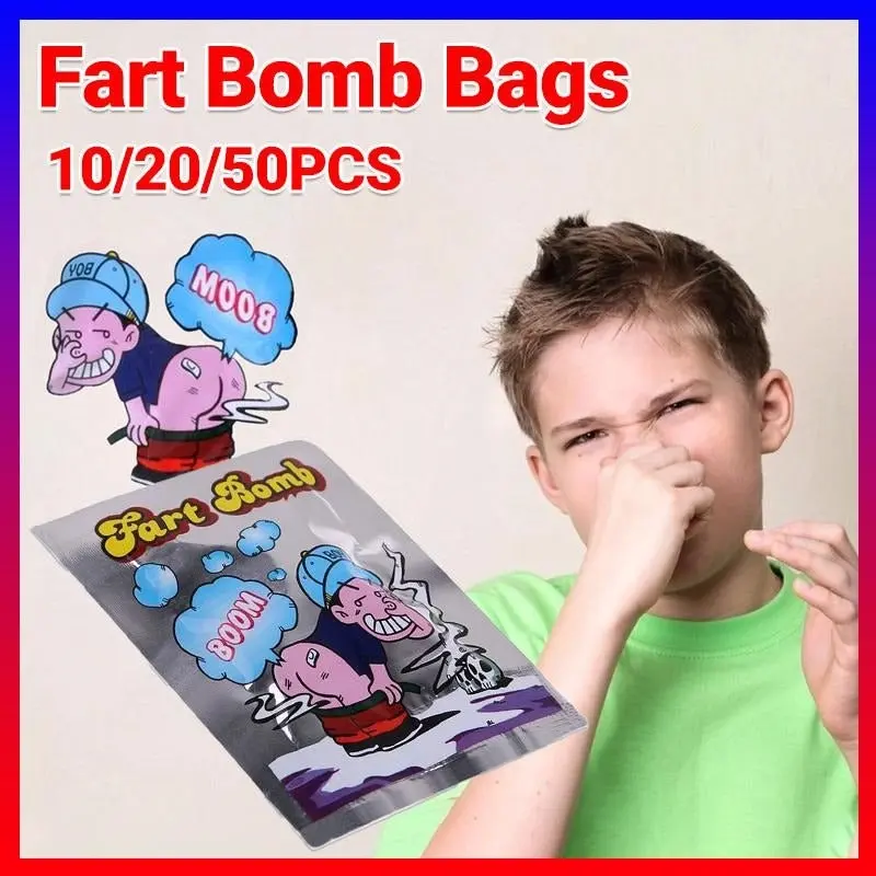 10/20/50x Fart Bomb Bombs Bag Smelly Novelty Stink Prank Gag Trick Joke Game Fun