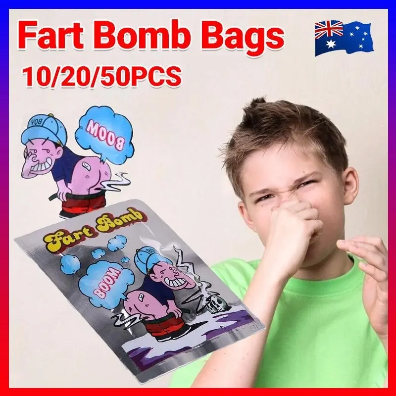 10/20/50x Fart Bomb Bombs Bag Smelly Novelty Stink Prank Gag Trick Joke Game Fun