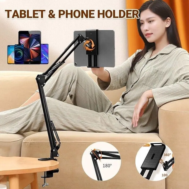 Long Arm Tablet Stand  Lazy Bed Phone Holder Desk Mount For Ipad Iphone Samsung