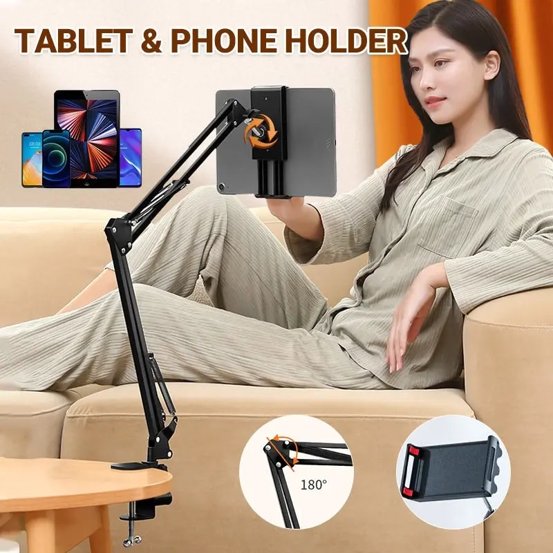 Long Arm Tablet Stand  Lazy Bed Phone Holder Desk Mount For Ipad Iphone Samsung