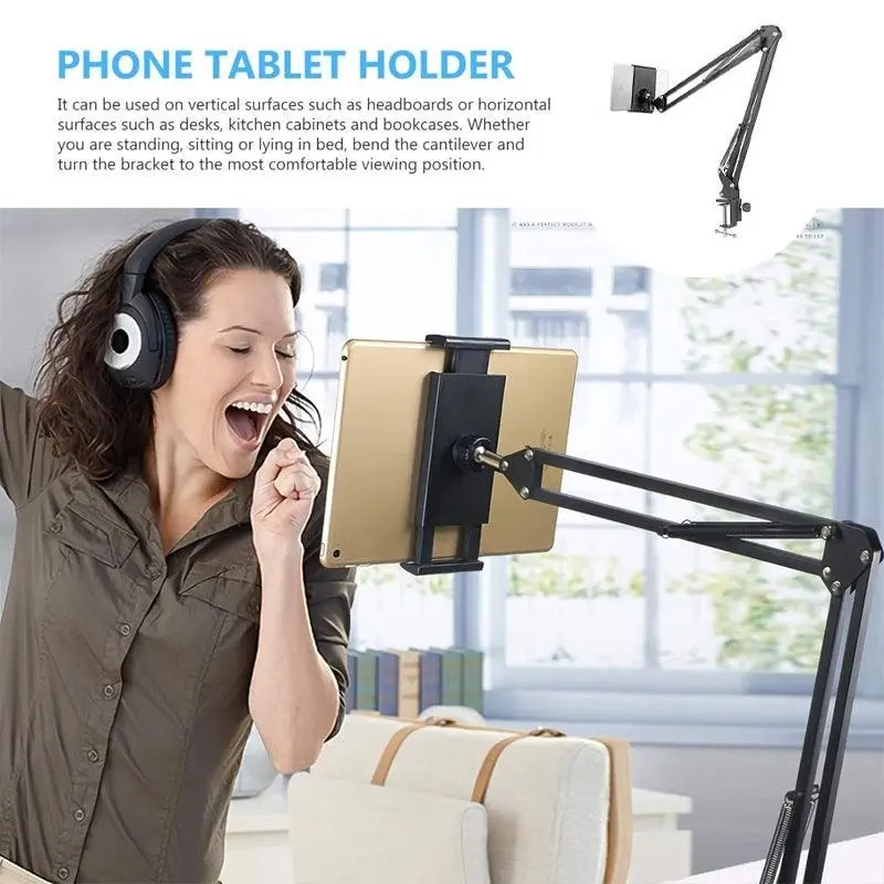 Long Arm Tablet Stand  Lazy Bed Phone Holder Desk Mount For Ipad Iphone Samsung