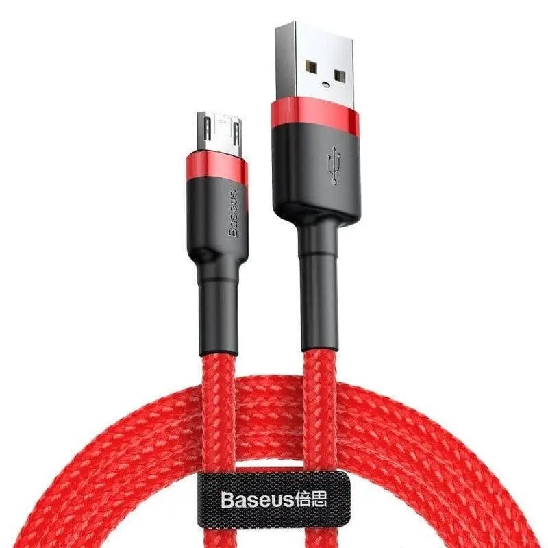 Baseus Micro USB 2.4A Fast Charging & Data Sync Cable Cord For Android Samsung 1PC 2M