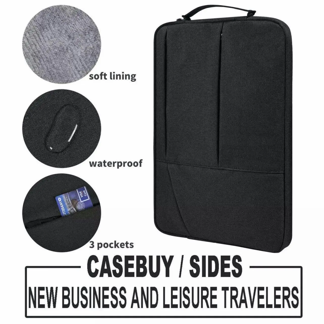 Laptop Sleeve Travel Bag Carry Case For Macbook Air Pro 15.6"