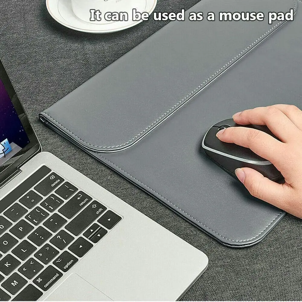 13inch Pouch Laptop Bag Cover PU Leather Sleeve Case MacBook Air Pro Dell