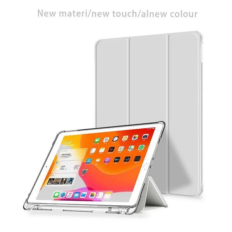 Smart Silicon iPad Case Cover with Pen Holder For Apple iPad 2017