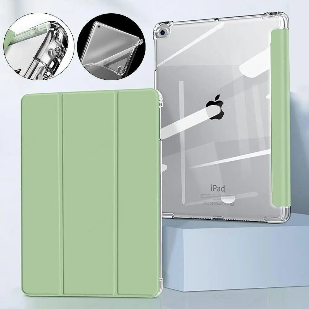 Smart Silicon iPad Case Cover with Pen Holder For Apple iPad 2017