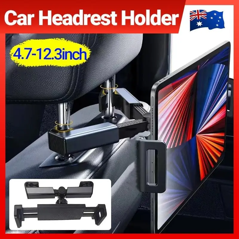 360° Mount Car Headrest Holder Seat Back Phone Tablet Universal for Apple iPad