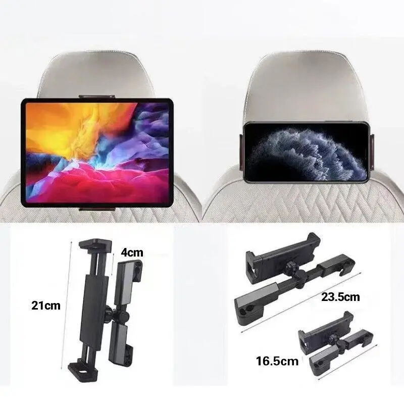 360° Mount Car Headrest Holder Seat Back Phone Tablet Universal for Apple iPad