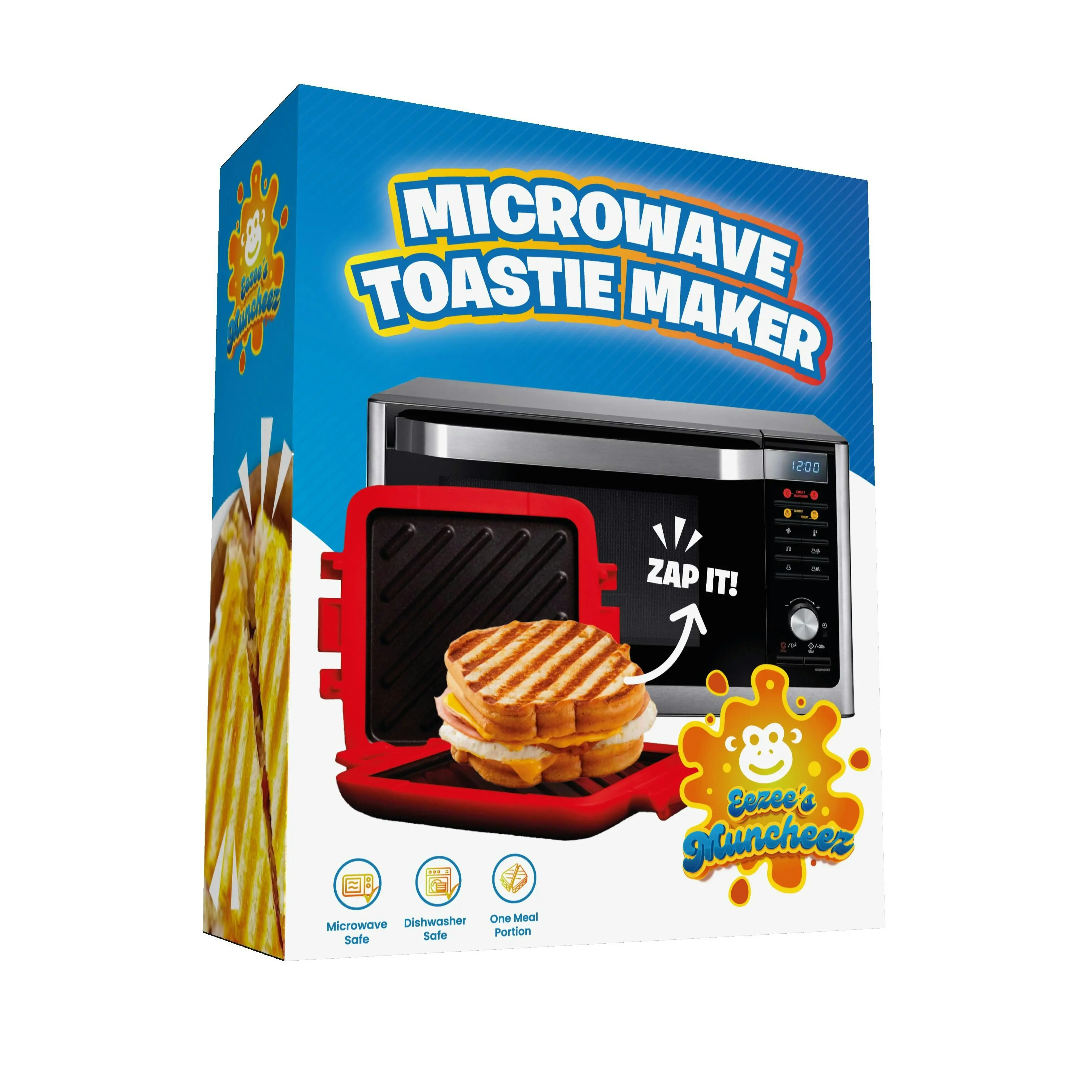 Eezee's Muncheez Microwave Toastie Maker: Quick & Easy Snacks