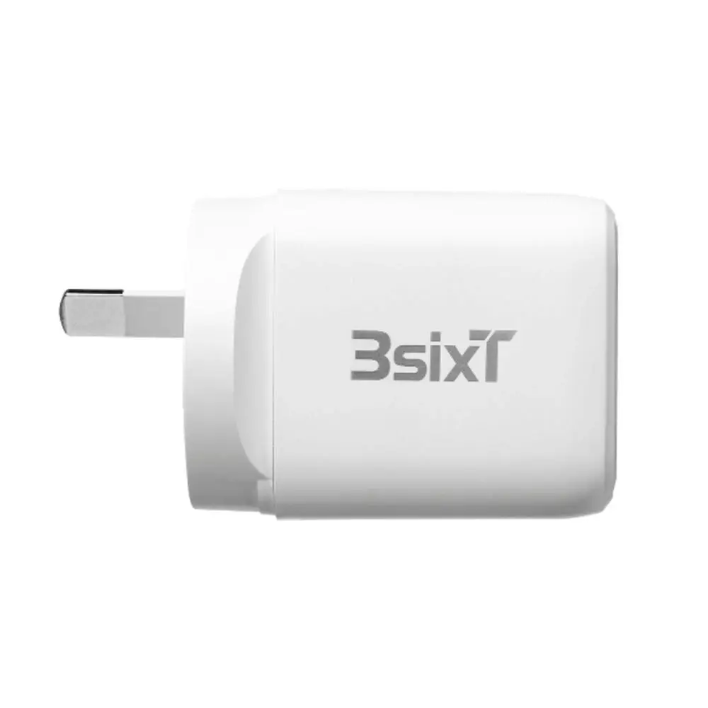 3sixT Smartphone Wall Charger/Charging Socket ANZ 20W USB-C Wall PD Adapter WHT