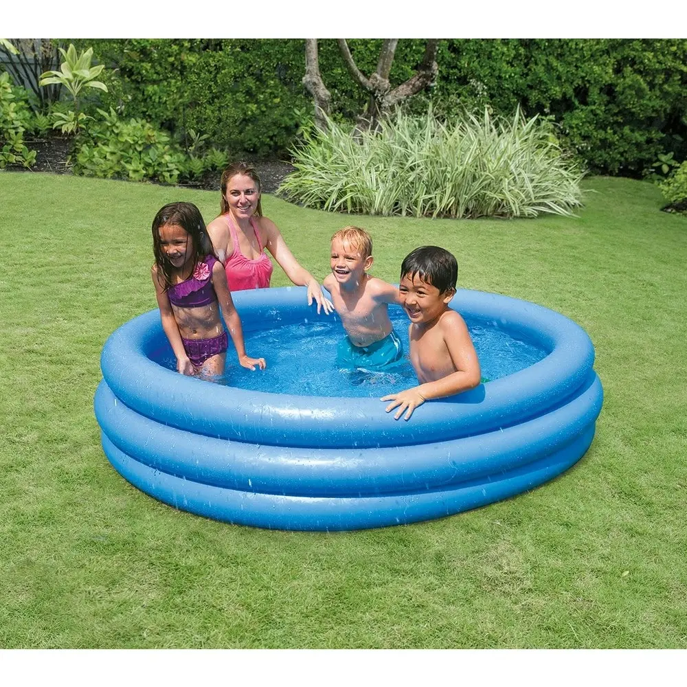 Intex Inflatable 1.68m Kids/Children Above Ground Outdoor/Garden Pool Crystal BL