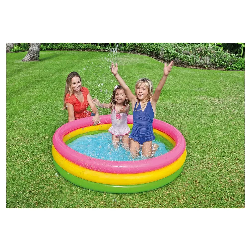 Intex Sunset Glow 1.47mx33cm Kids/Children Swimming Pool Inflatable Outdoor Toy