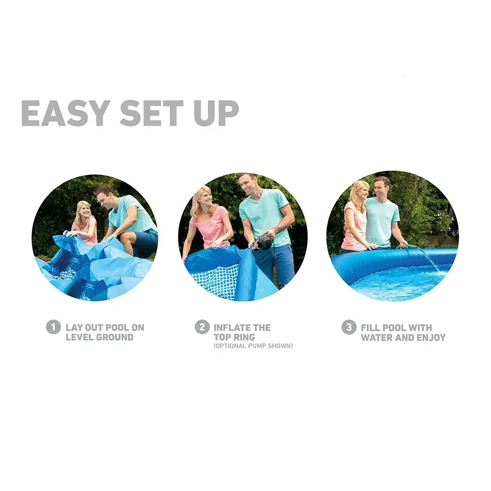 Intex EasySet 3.05mx76cm Above Ground Swimming Pool Set Outdoor/Garden Blue