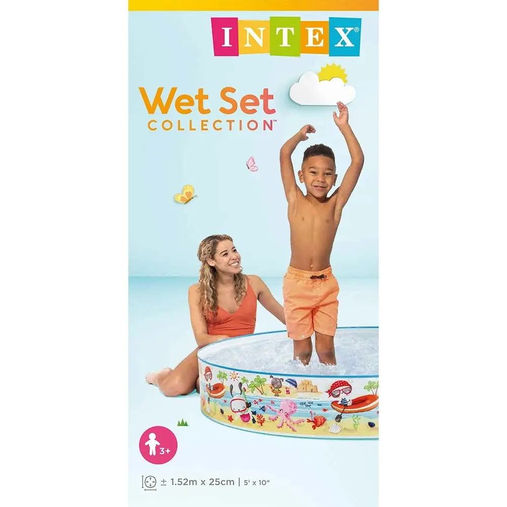 Intex Fun At The Beach 1.52mx25cm Snapset Swimming Pool Kids/Children Outdoor