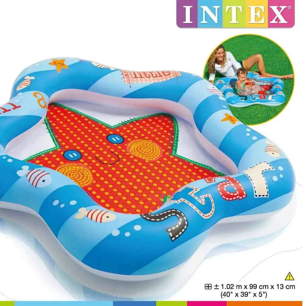 Intex Lil Star Baby/Kids Inflatable Swimming Pool Outdoor/Garden Water Play 1-3y