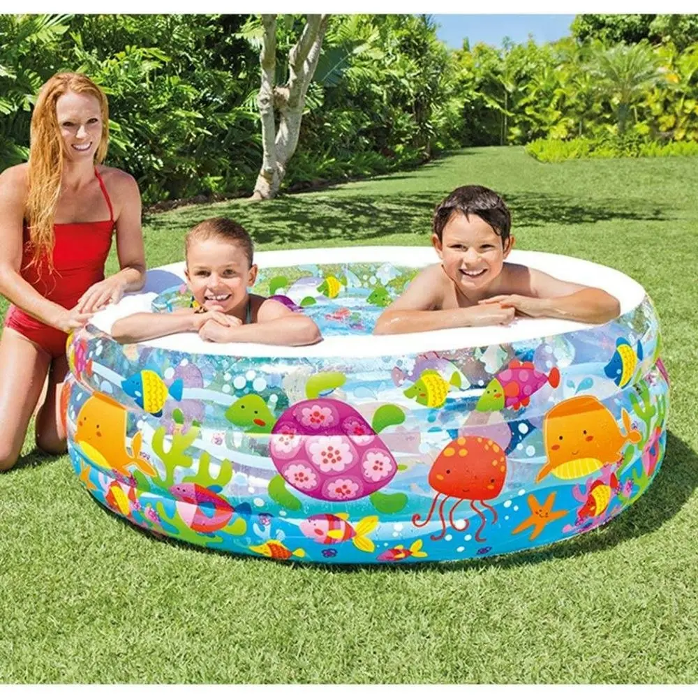 Intex 152cm Oval Aquarium Swimming Outdoor/Patio Inflatable Kids/Children Pool