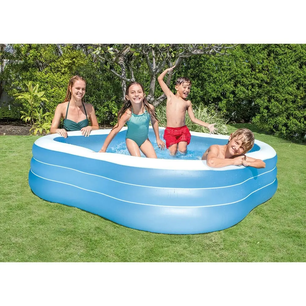 Intex Beach Wave 229cm Swim Centre Inflatable Swimming Pool Outdoor Kids 6y+