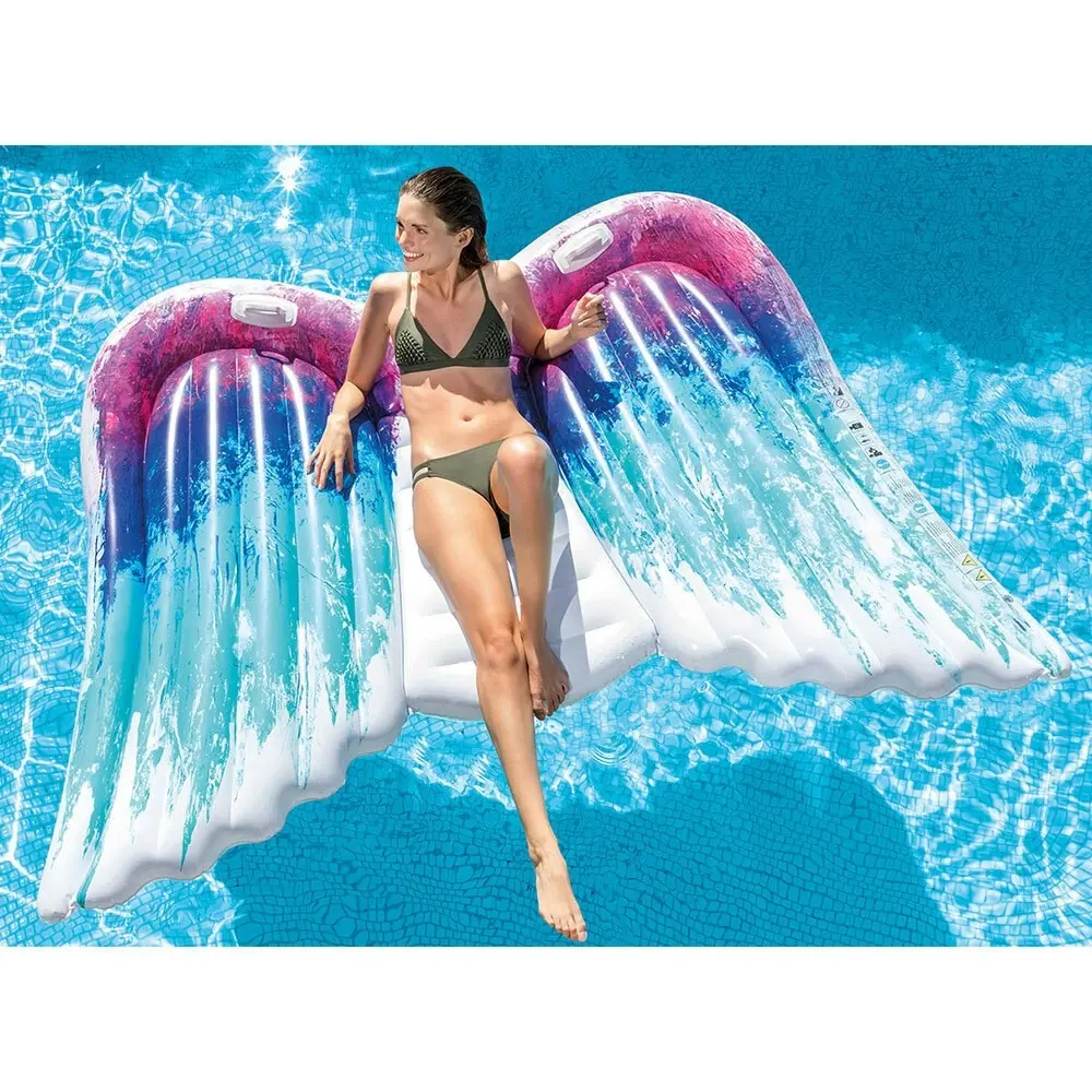 Intex 2.51m Colette Miller Angel Wings Mat Inflatable Swimming Pool Float/Seat