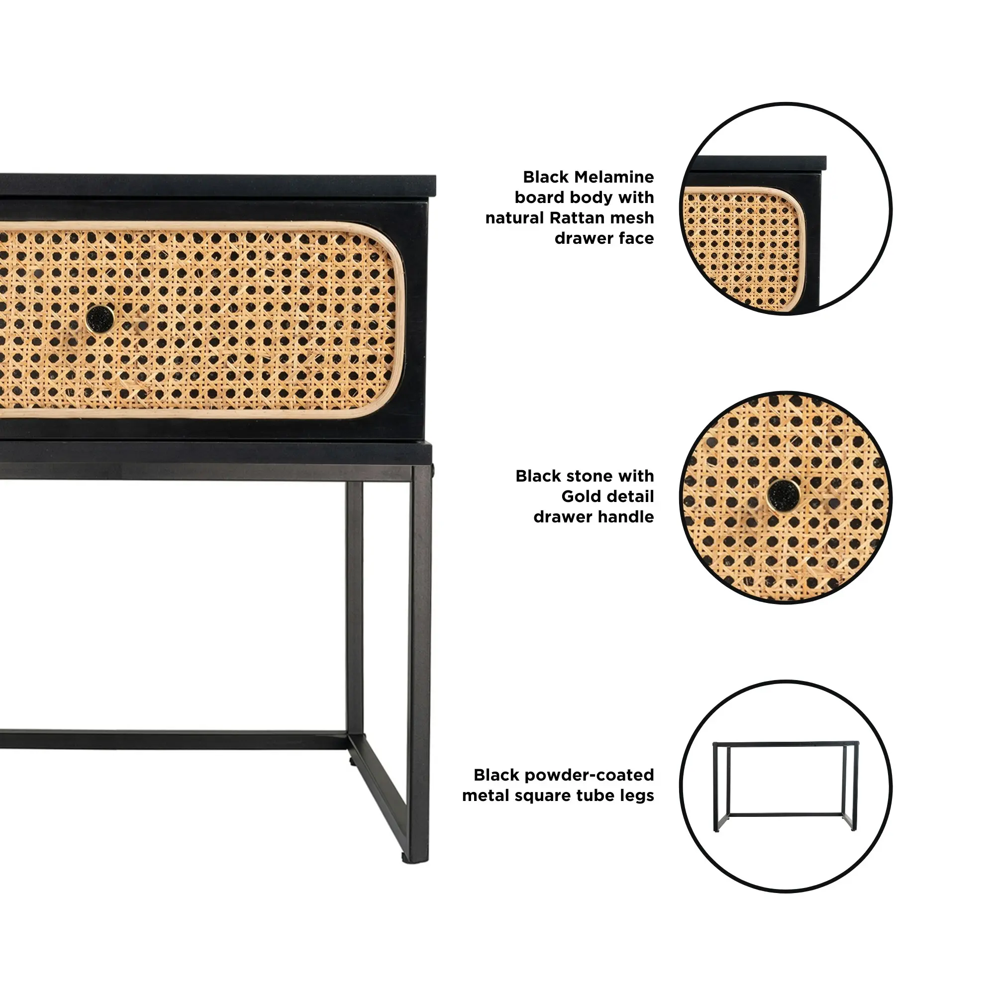 Morena (Rattan) Bedside Table