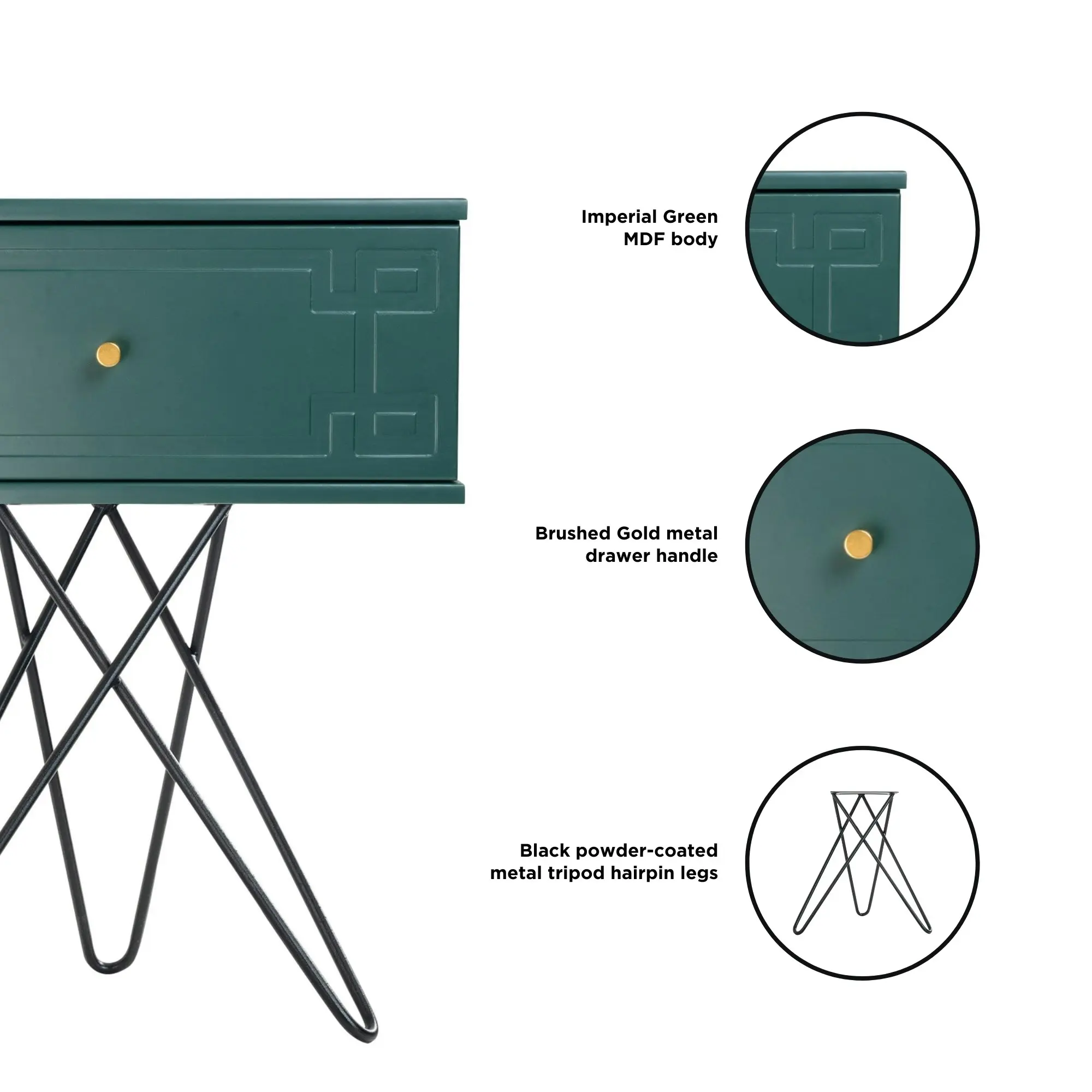 Susie (Pattern) Bedside Table