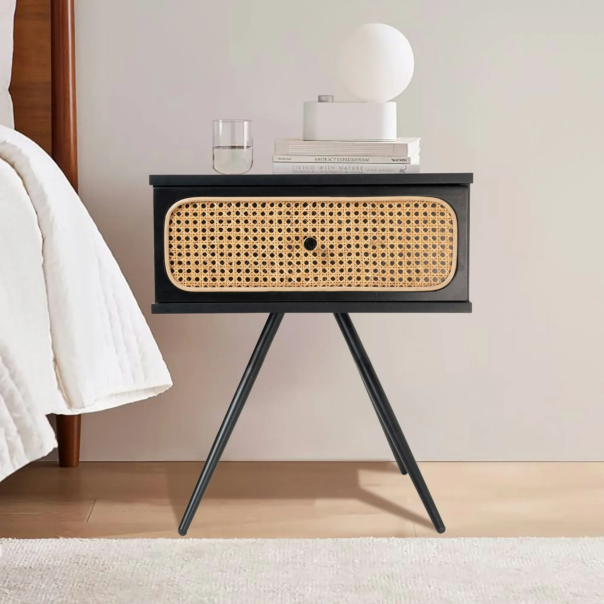 Alexa (Rattan) Bedside Table