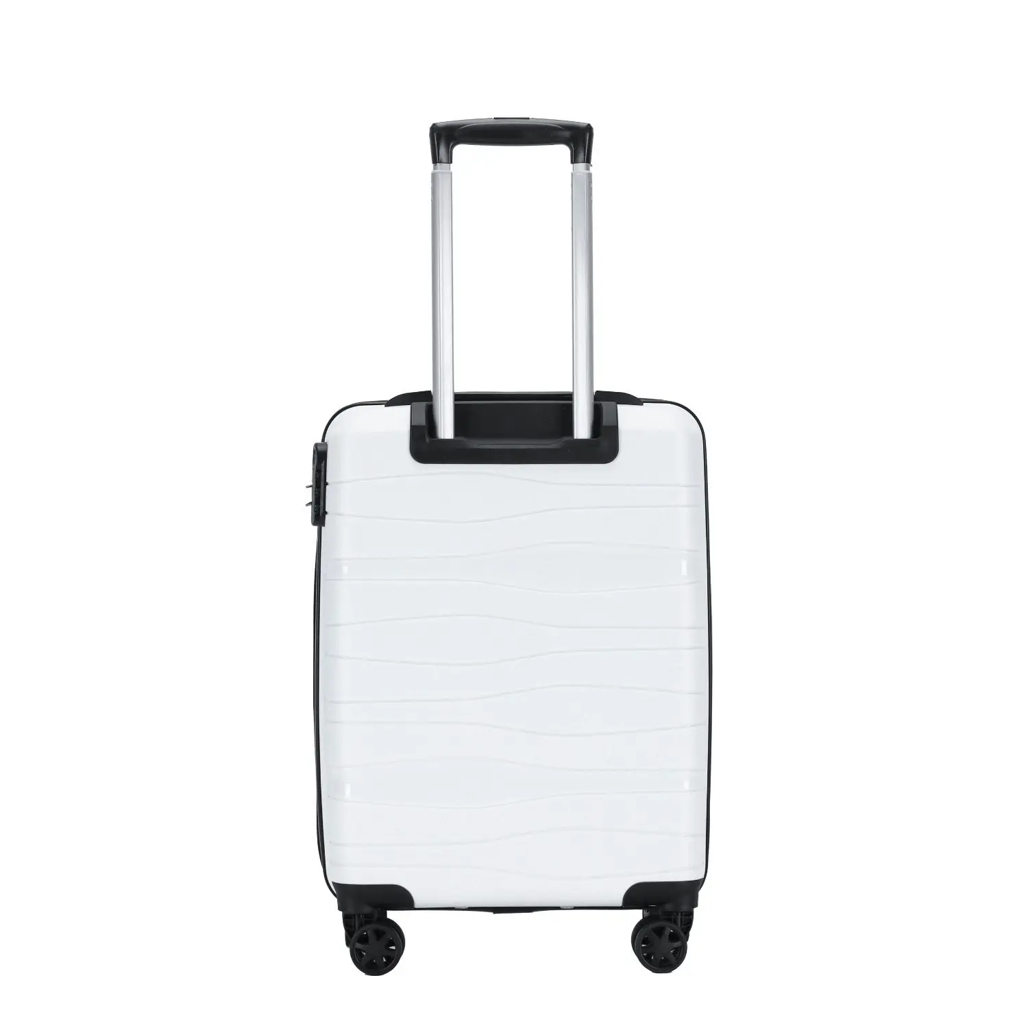 Swiss Equipe Brighton Luggage Small Wheeled Trolley Hard Suitcase White 42L