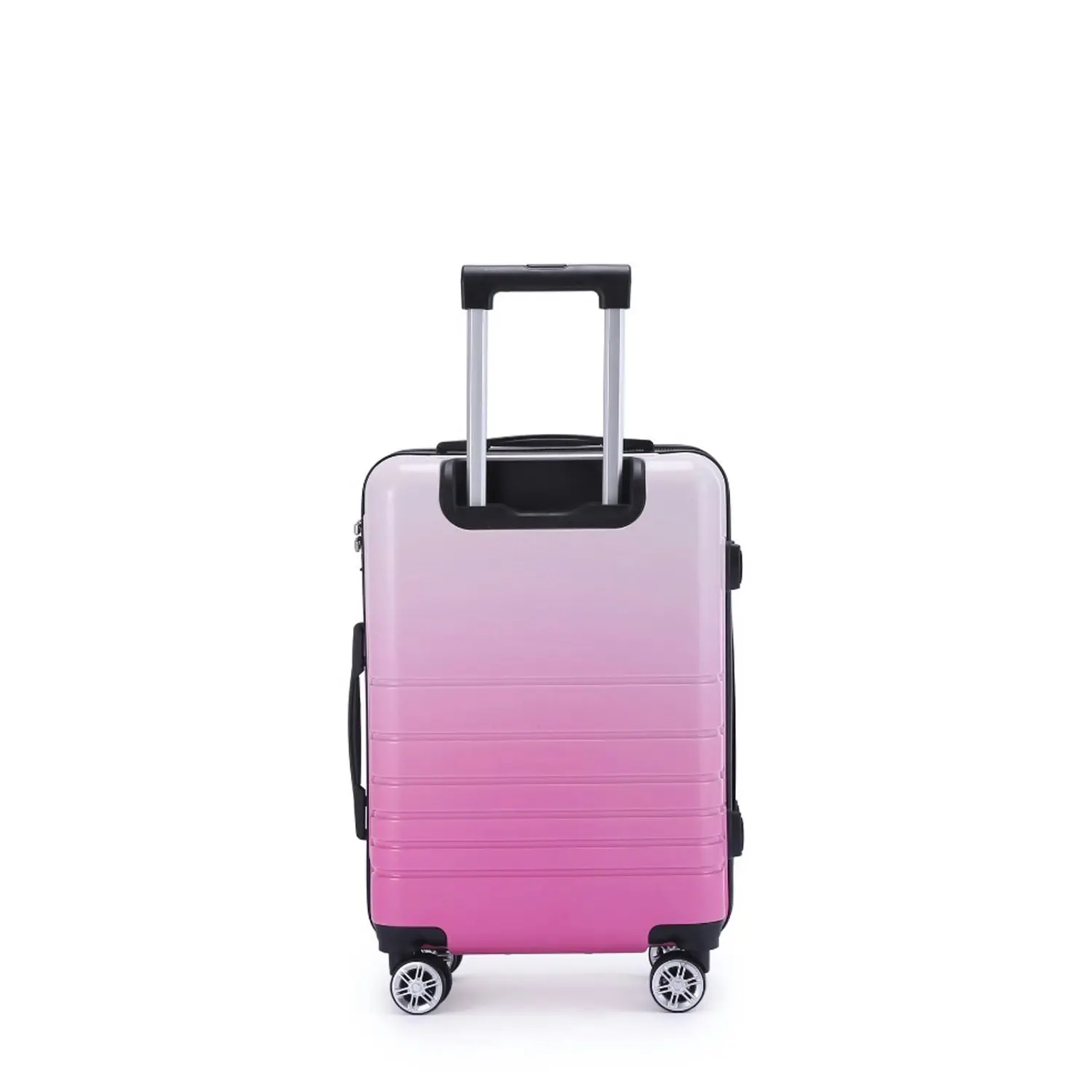 Kate Hill Bloom Luggage Small Wheeled Trolley Hard Suitcase Travel PNK Ombre 53L