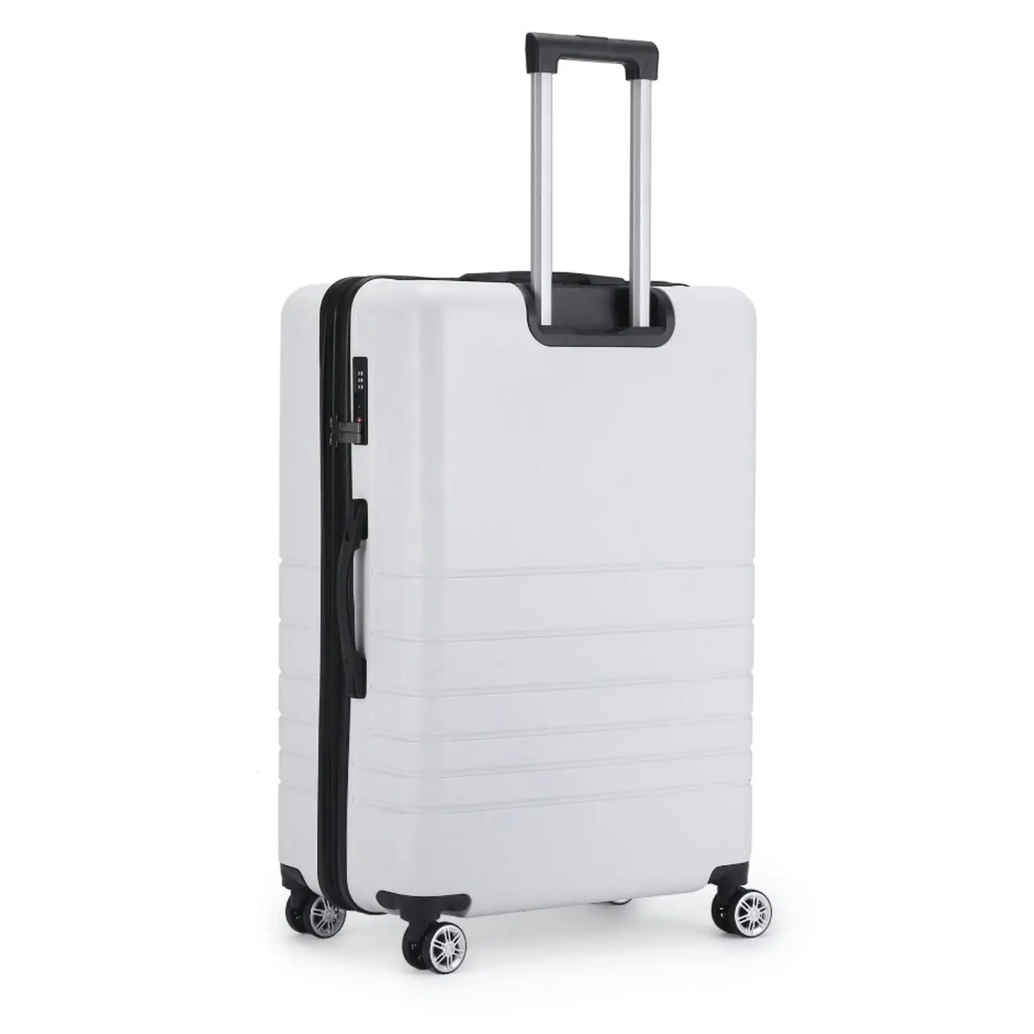 Kate Hill Bloom Luggage Large Wheeled Trolley Hard Suitcase White 120-139L