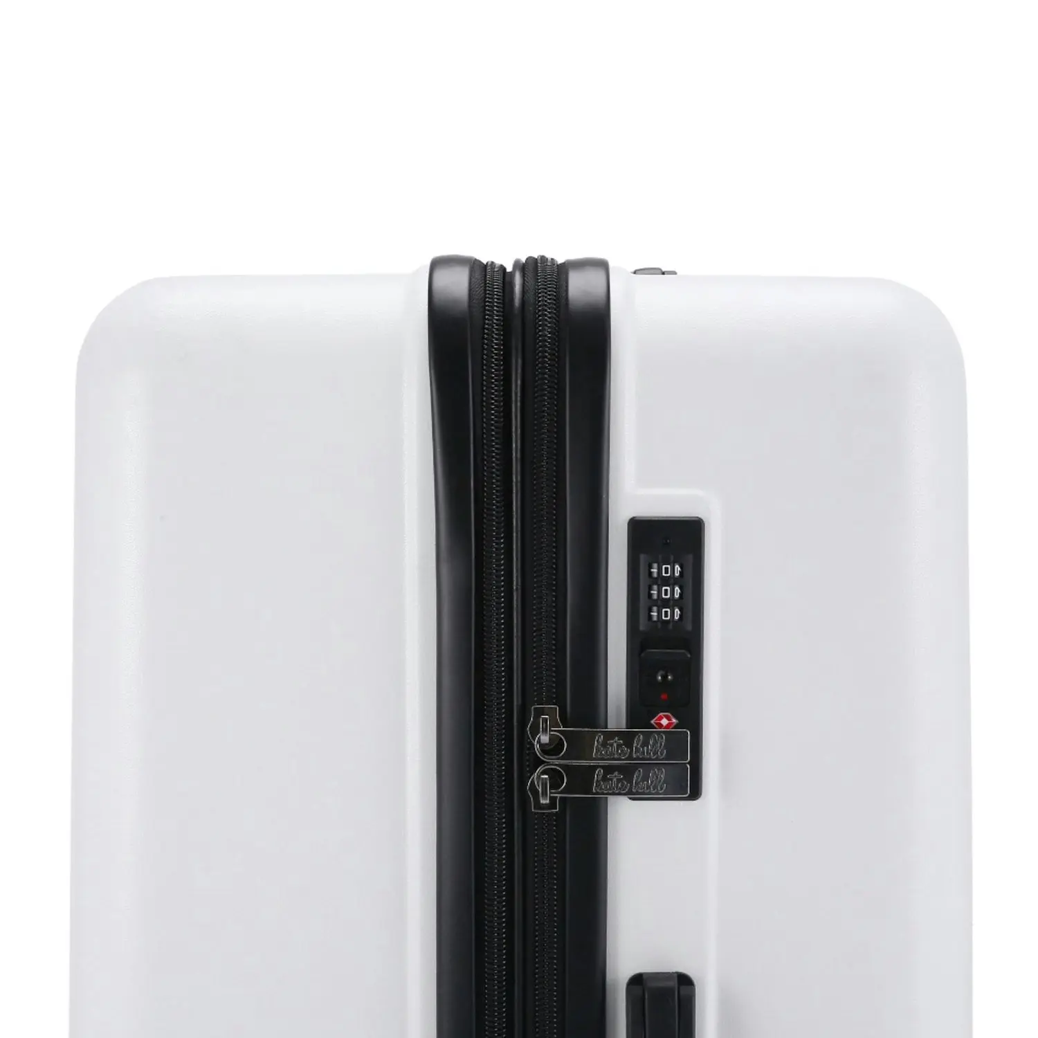 Kate Hill Bloom Luggage Large Wheeled Trolley Hard Suitcase White 120-139L