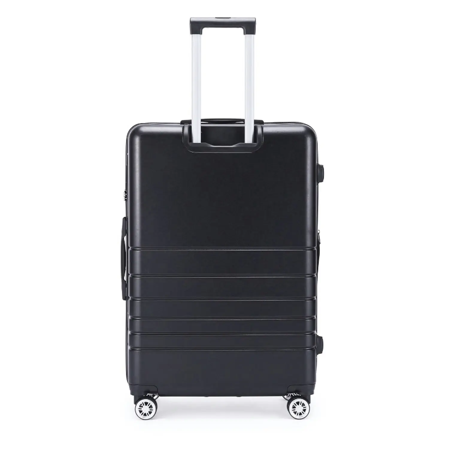 Kate Hill Bloom Luggage Large Wheeled Trolley Hard Suitcase Black 120-139L