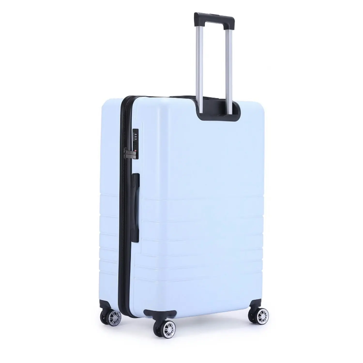 Kate Hill Bloom Luggage Large Wheeled Trolley Hard Suitcase Blue 120-139L