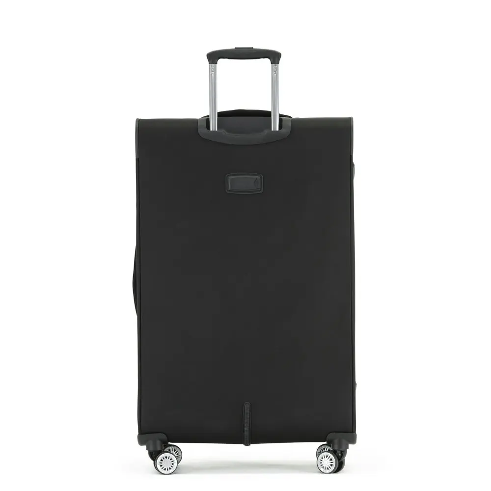 Tosca Transporter TSA Lock 30" Checked Trolley Luggage Suitcase 78x48x34cm Black