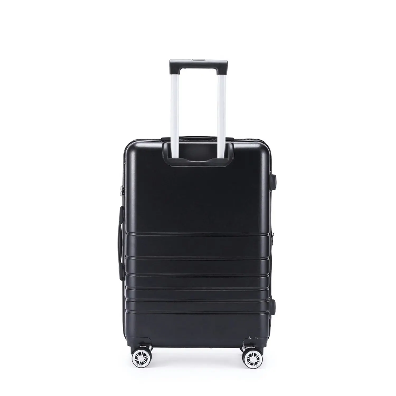 Kate Hill Bloom Luggage Medium Wheeled Trolley Hard Suitcase Black 80-95L