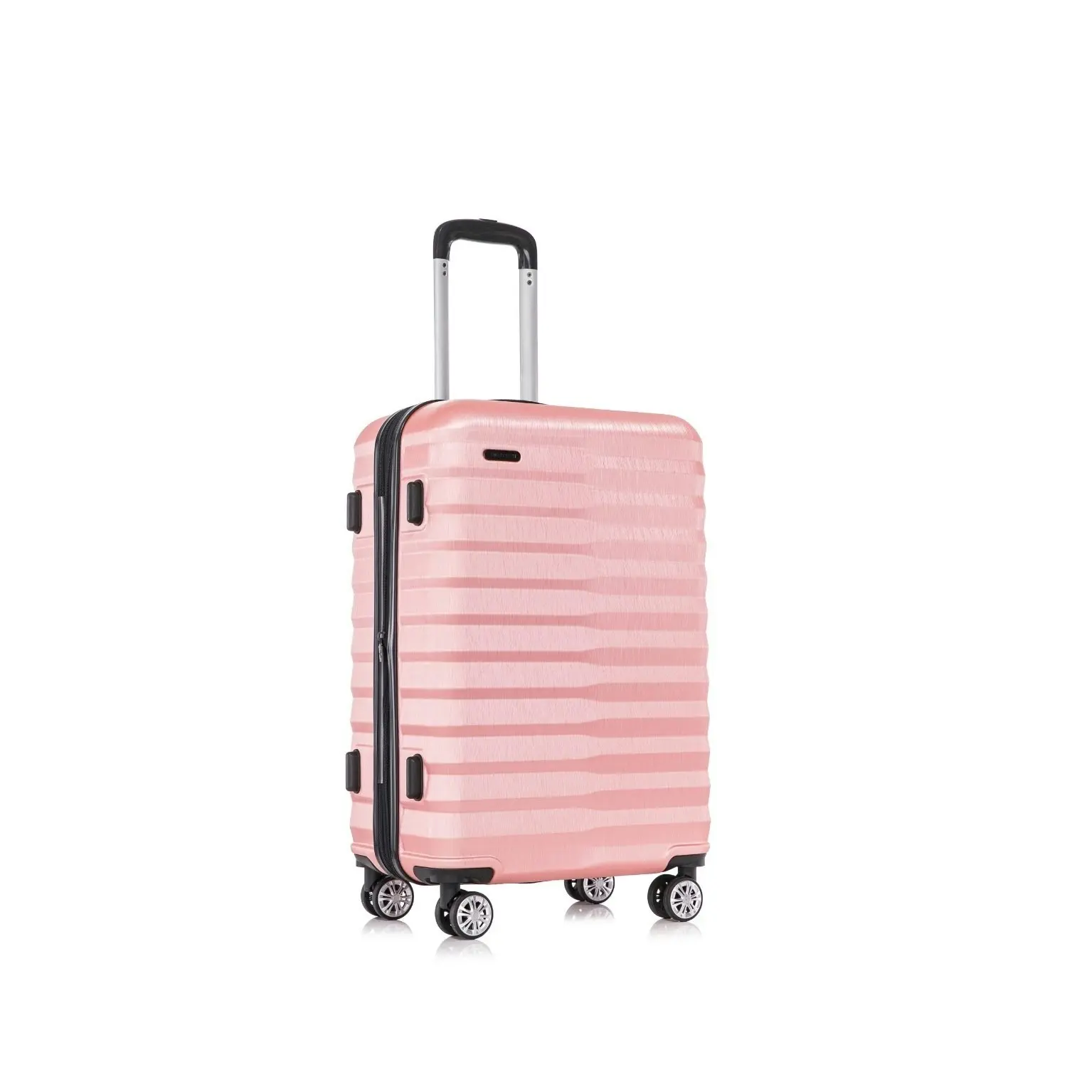 SwissTech Odyssey 76L/66cm Checked Luggage Travel Suitcase Trolley Bag Rose Gold