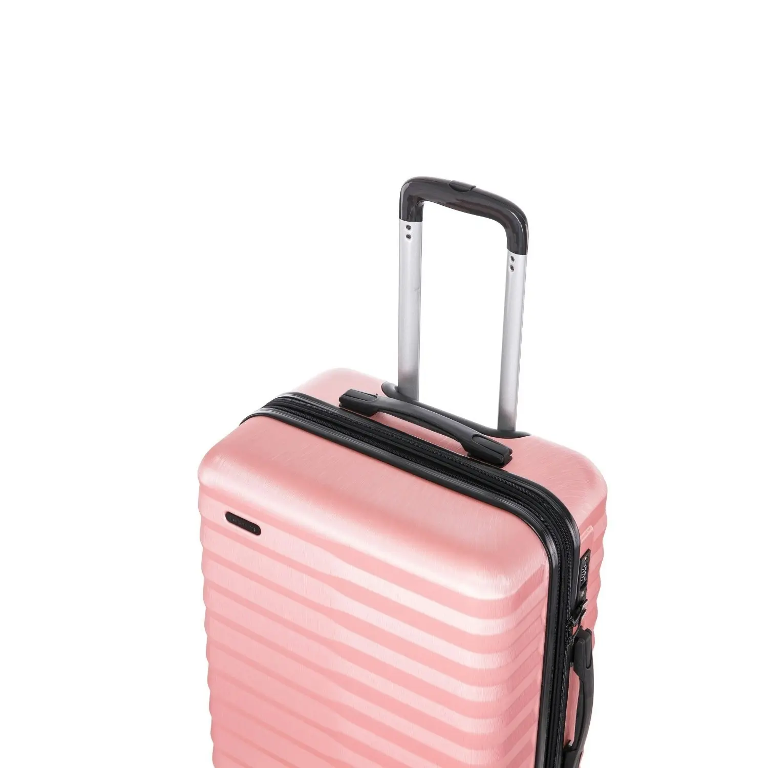 SwissTech Odyssey 76L/66cm Checked Luggage Travel Suitcase Trolley Bag Rose Gold