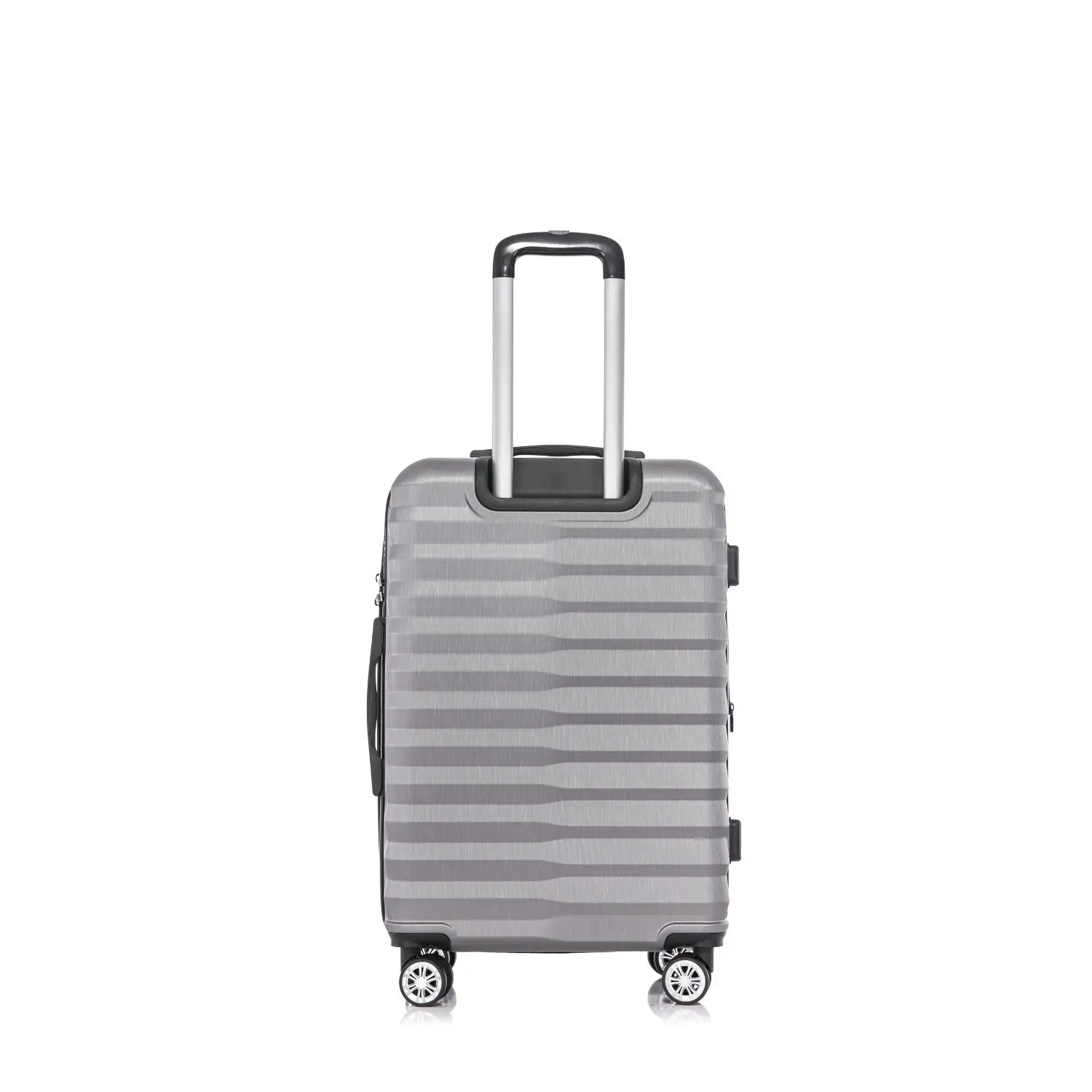 SwissTech Odyssey 76L/66cm Checked Luggage Travel Suitcase Trolley Silver Grey