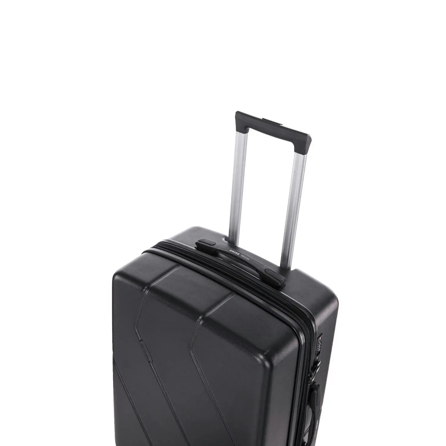 SwissTech Explorer 78.4L/66cm Checked Luggage Travel Suitcase Trolley Bag Black