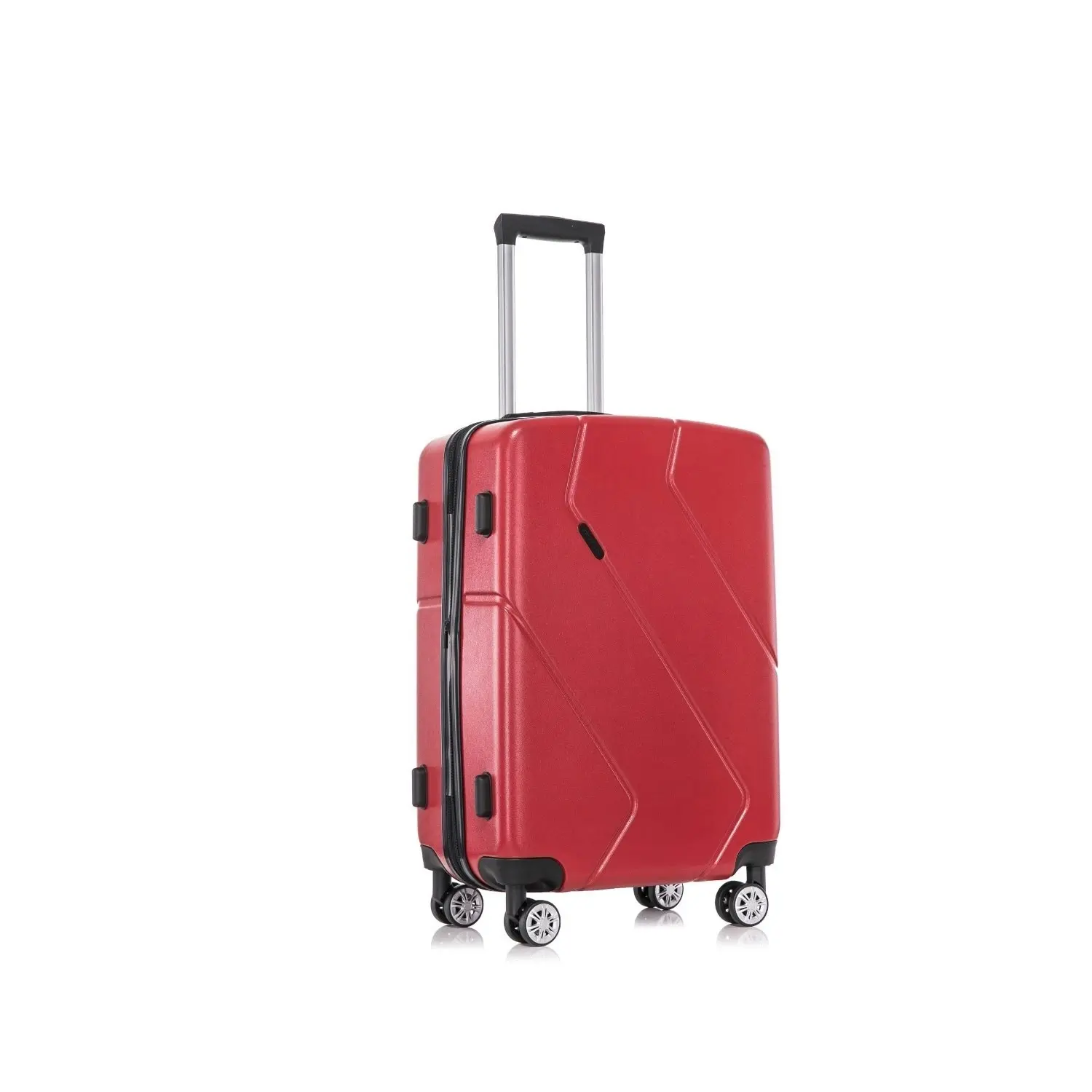 SwissTech Explorer 78.4L/66cm Checked Travel Luggage Suitcase Trolley Blood Red