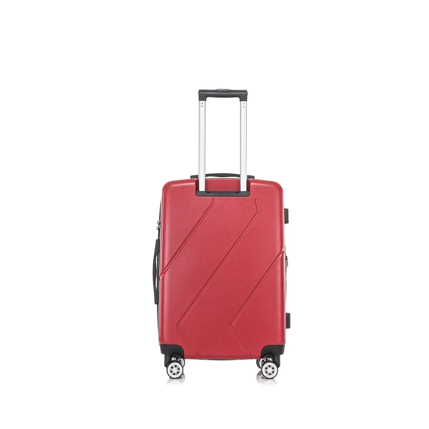 SwissTech Explorer 78.4L/66cm Checked Travel Luggage Suitcase Trolley Blood Red