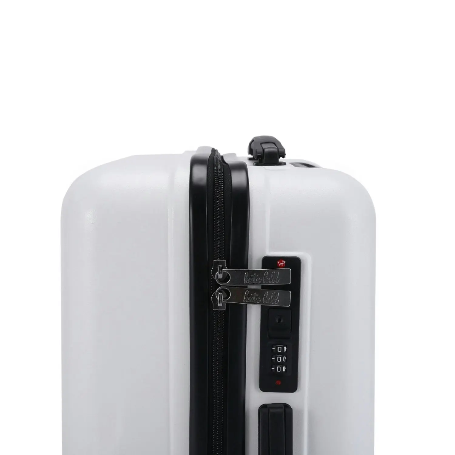 Kate Hill Bloom Luggage Small Wheeled Trolley Hard Suitcase Travel White 53L