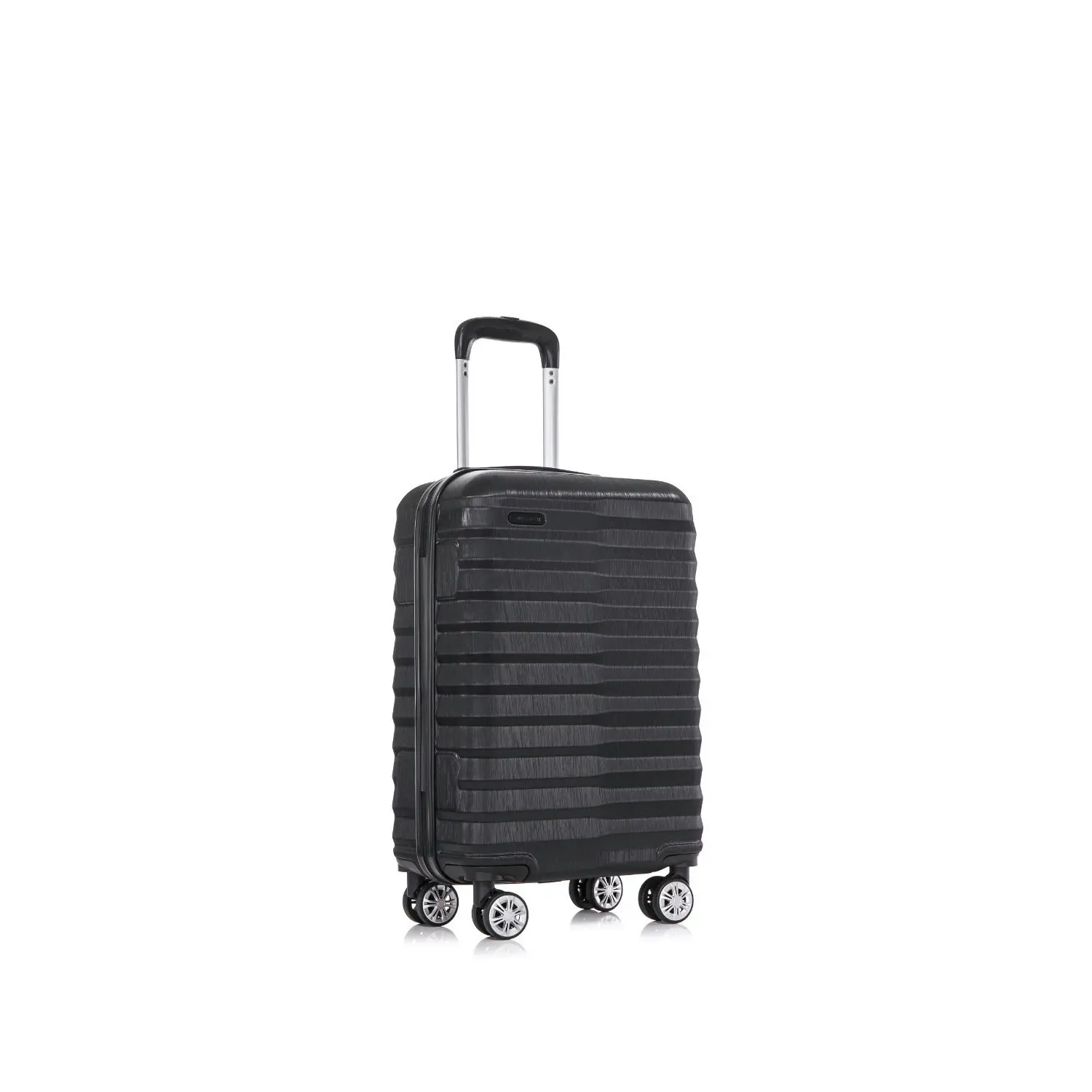 SwissTech Odyssey 43L/56cm Carry On Luggage Travel Suitcase Trolley Bag Black