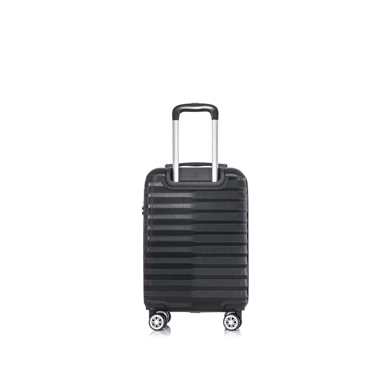 SwissTech Odyssey 43L/56cm Carry On Luggage Travel Suitcase Trolley Bag Black