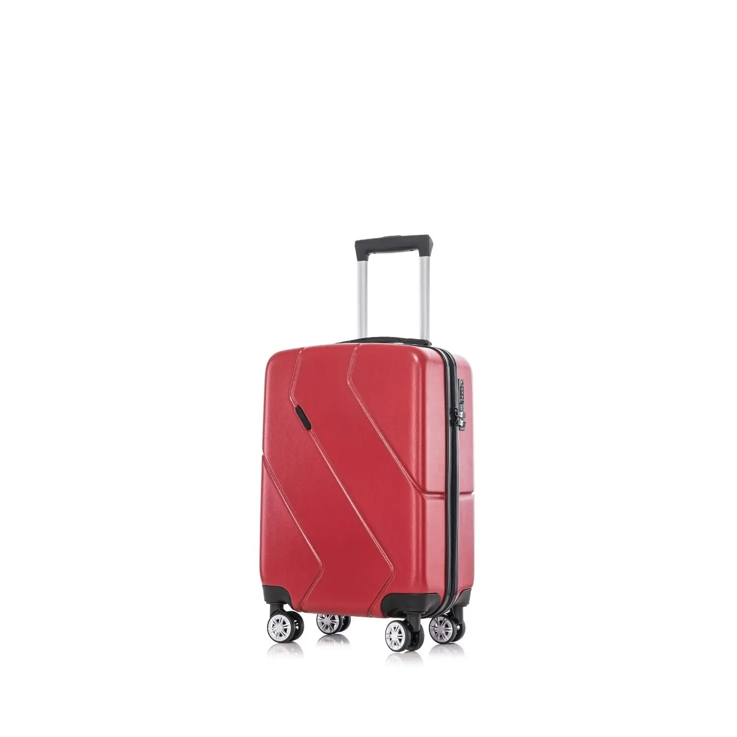 SwissTech Explorer 45L/56cm Carry On Travel Luggage Suitcase Trolley Blood Red