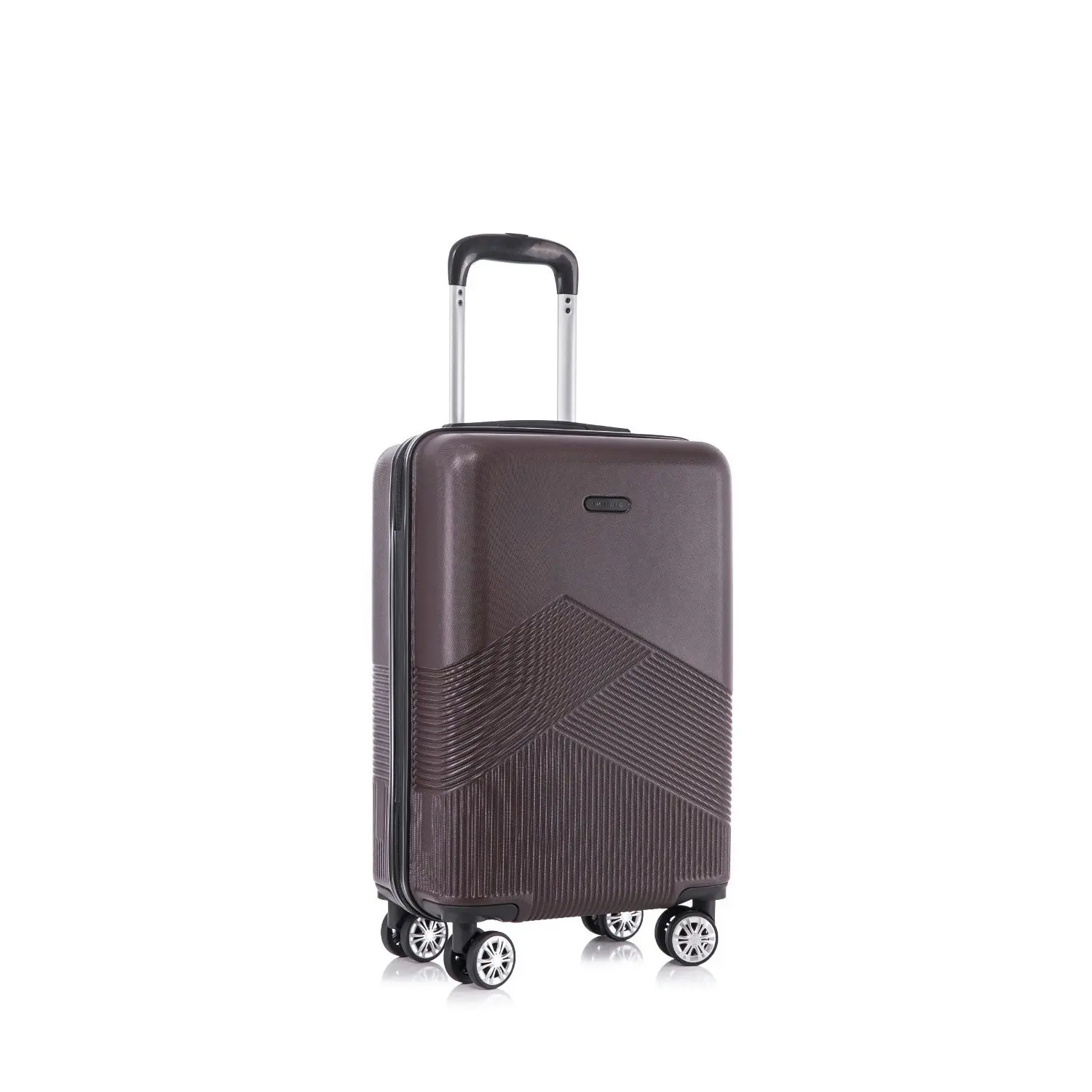 SwissTech Alpine 43L/56cm Carry On Luggage Travel Suitcase Trolley Bag Coffee