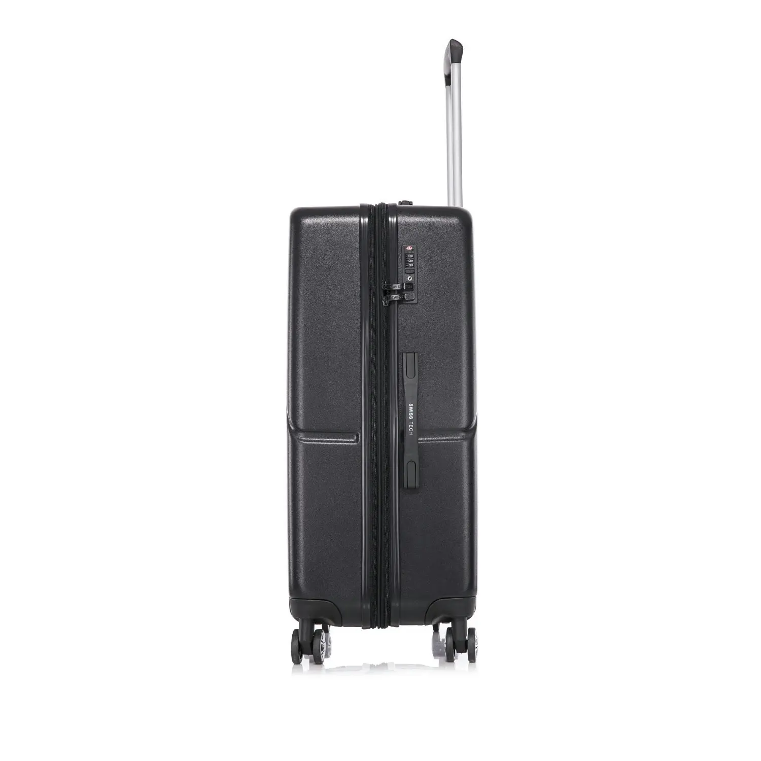 SwissTech Explorer 118L/76cm Checked Luggage Travel Suitcase Trolley Bag Black