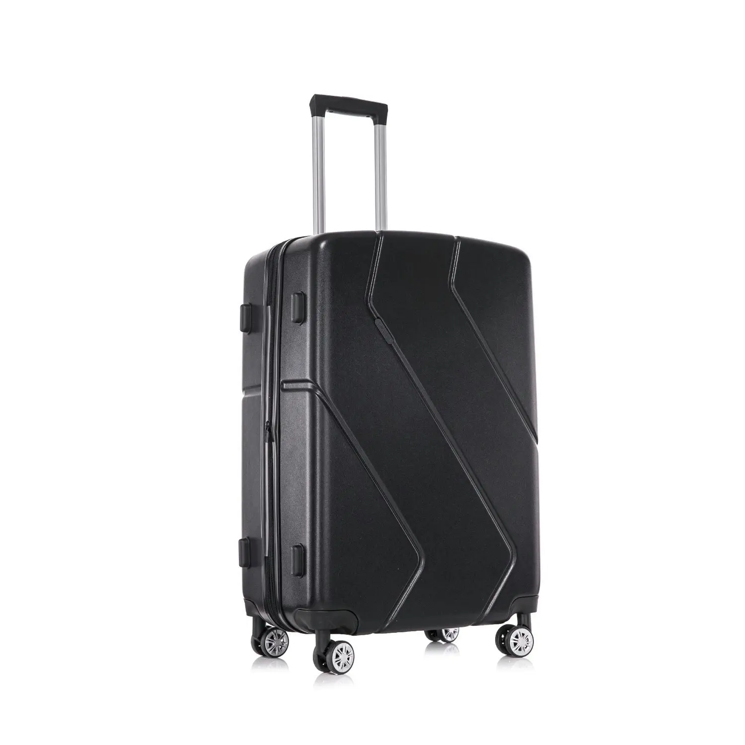 SwissTech Explorer 118L/76cm Checked Luggage Travel Suitcase Trolley Bag Black