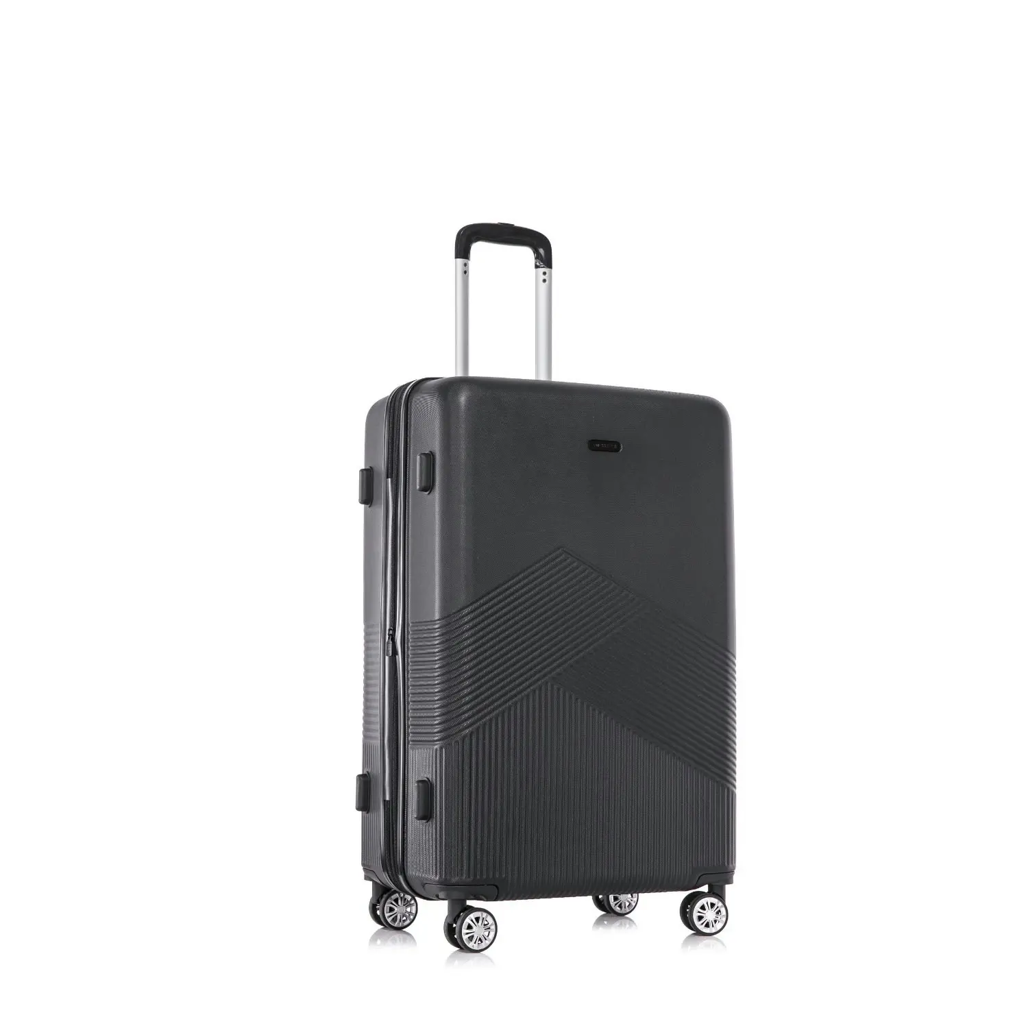 SwissTech Alpine 114L/76cm Checked Luggage Travel Suitcase Trolley Bag Black