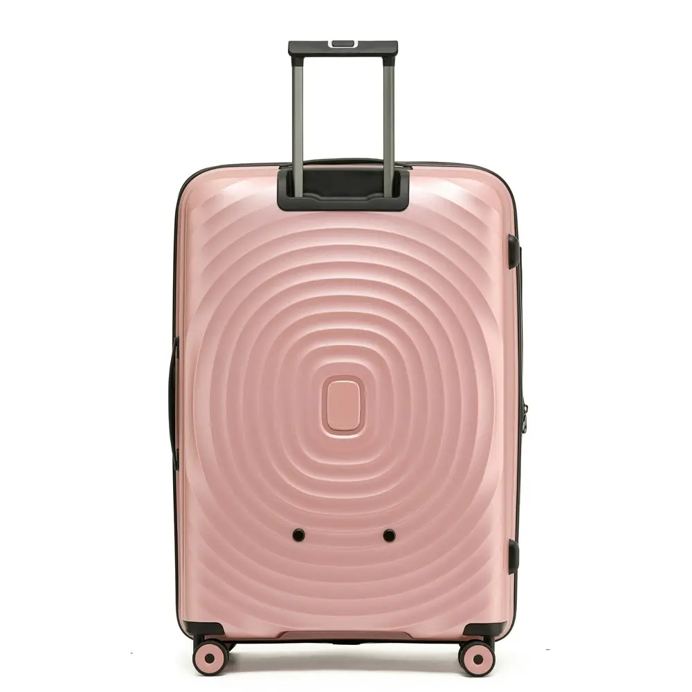 Tosca Eclipse 29" Checked Trolley Travel Lightweight Suitcase 77x51cm Rose Gold