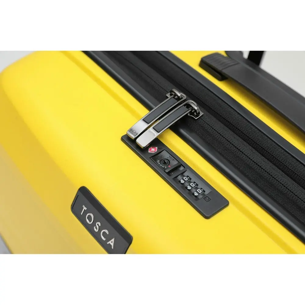 Tosca Comet PP 29" Checked Trolley Travel Hard Case Suitcase 78x50x35cm - Yellow