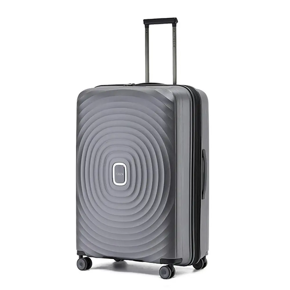 2pc Tosca Eclipse 20"/29" Trolley Travel Suitcase Small/Large - Charcoal